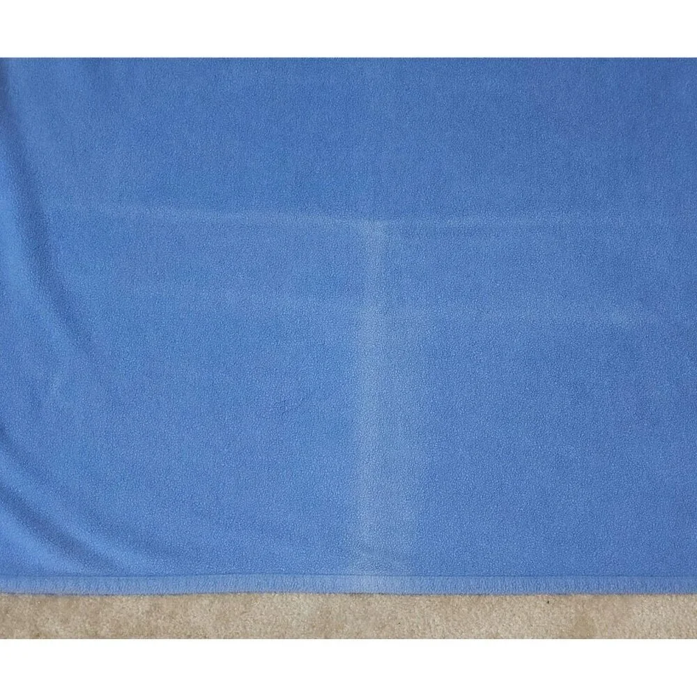 Carter's Just One Year Blue Fleece Baby Blanket Little Athlete Football READ
